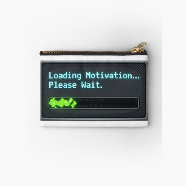 Item preview,  Retro 8 Bit Loading Motivation Error Message Funny Computer Laptop Sticker designed and sold by Brightberry Studio.