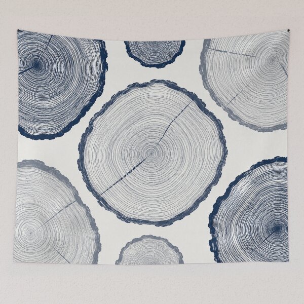 Item preview, Blue Tree Rings Pattern designed and sold by Owcomm.