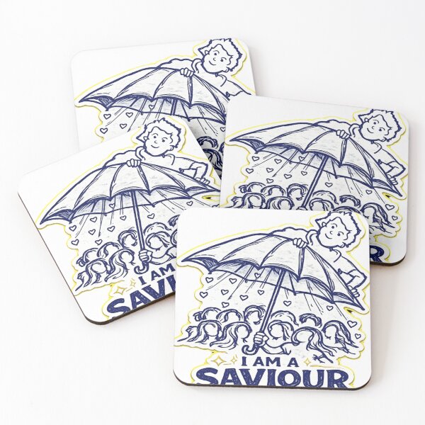 Item preview, I Am A Saviour – Protecting Hearts Sticker designed and sold by Genzfirevibes.