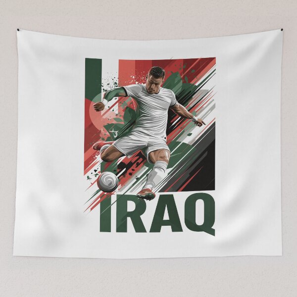 Item preview, Iraq Soccer designed and sold by StudioRedKoala.