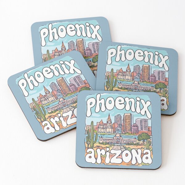 Item preview, Phoenix Arizona Cute Pastel Skyline designed and sold by HowToCanadian.