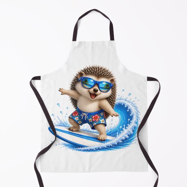 Item preview, Cute Kawaii Hedgehog Surfing Summer Beach Wave designed and sold by Seculinator.