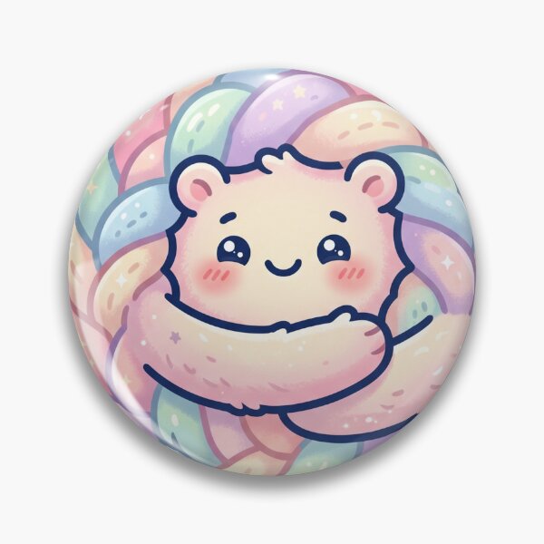 Item preview, Cozy Self-Love Vibes – Cute Pastel Comfort Bear Sticker designed and sold by CuteRage.