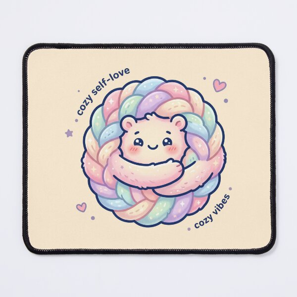 Item preview, Cozy Self-Love Vibes – Cute Pastel Comfort Bear Sticker designed and sold by CuteRage.