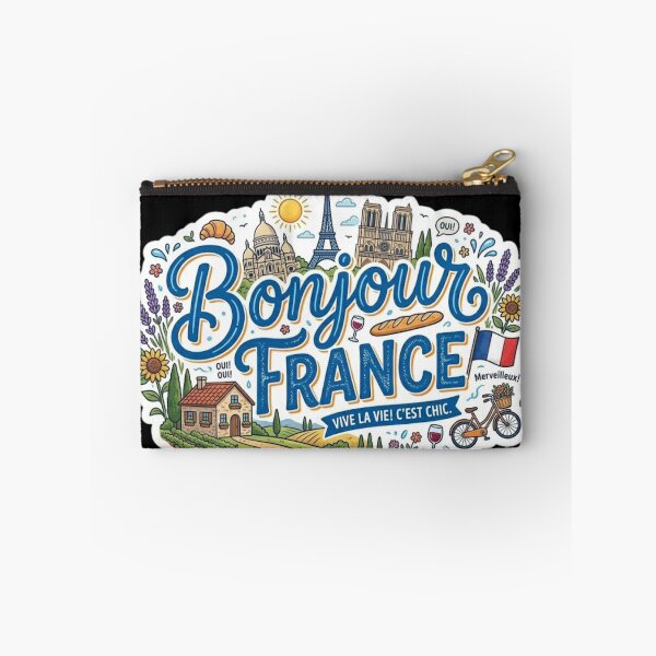 Item preview, Bonjour France Vintage Cute Travel Sticker designed and sold by PACS0011.