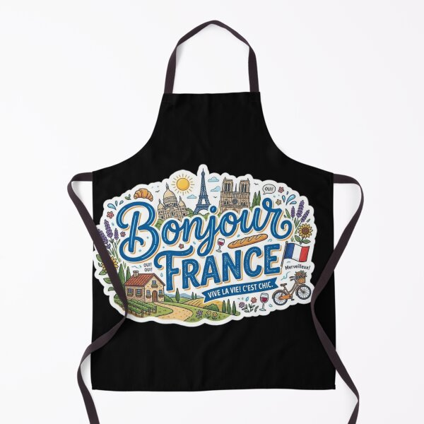 Item preview, Bonjour France Vintage Cute Travel Sticker designed and sold by PACS0011.