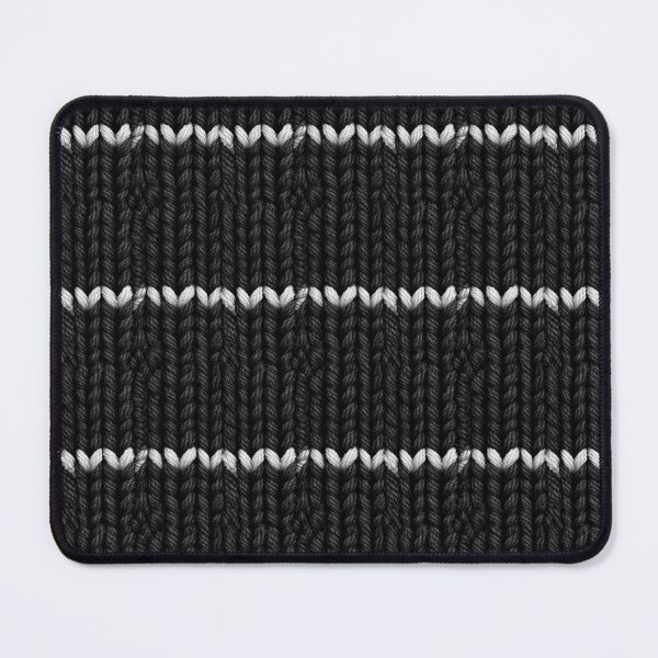 Item preview, Chunky Black And White Horizontal Knit Stripe Pattern designed and sold by igraphixart.