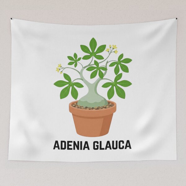 Item preview, Minimalist Caudex Adenia Glauca Botanical Logo designed and sold by GreenDivisionJP.