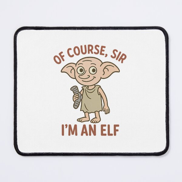 Item preview, Of Course Sir Im An Elf Cartoon Design designed and sold by mikesingshua.