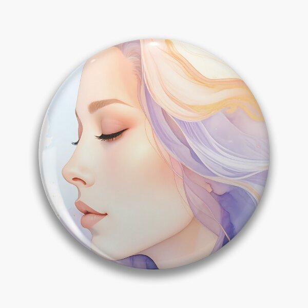 Item preview, Ethereal Watercolor Goddess Gold Foil designed and sold by ToxicInkArt.