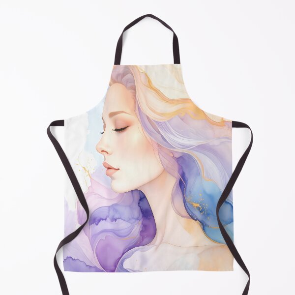 Item preview, Ethereal Watercolor Goddess Gold Foil designed and sold by ToxicInkArt.