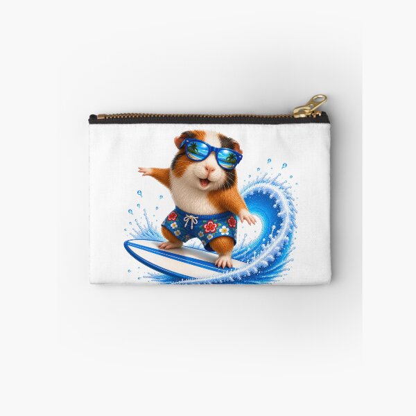 Item preview, Cute Kawaii Guinea Pig Surfing Summer Beach Wave designed and sold by Seculinator.