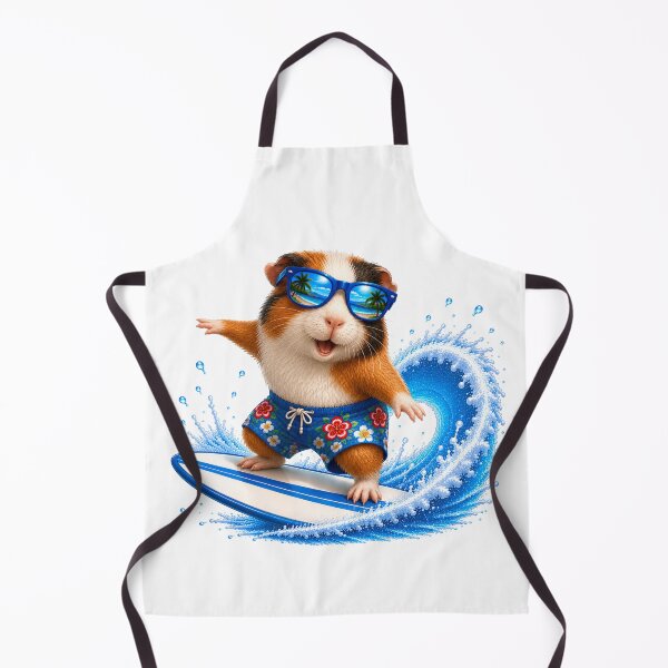 Item preview, Cute Kawaii Guinea Pig Surfing Summer Beach Wave designed and sold by Seculinator.