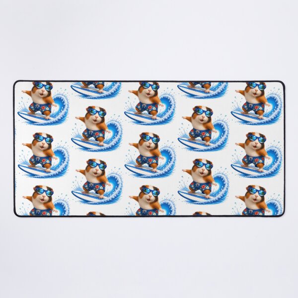 Item preview, Cute Kawaii Guinea Pig Surfing Summer Beach Wave designed and sold by Seculinator.