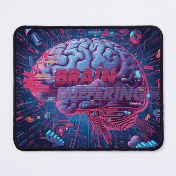 Item preview, Brain Buffering – Funny Minimalist Meme T-Shirt designed and sold by ModernMoodCo.