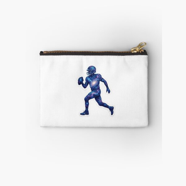 Item preview, Galaxy Football Runner Sticker | Cosmic Athlete Sports Design | Space Football Art designed and sold by Pandey14.