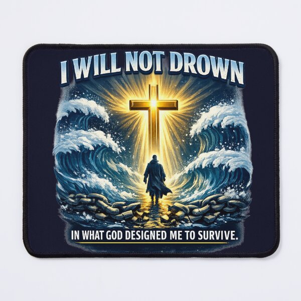 Item preview, I WILL NOT DROWN IN WHAT GOD HAS DESIGNED ME TO SURVIVE designed and sold by Divine-Living.
