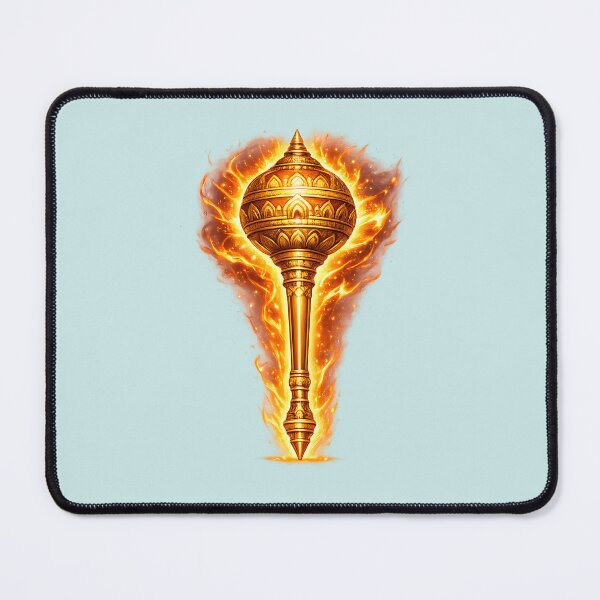 Item preview, Fire Energy Hanuman Gada | Bajrang Bali weapon designed and sold by hutofdesigns.