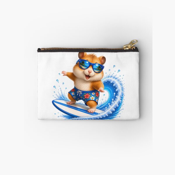 Item preview, Cute Kawaii Hamster Surfing Summer Beach Wave designed and sold by Seculinator.