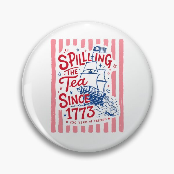 Item preview,  Striped Spilling The Tea Since 1773 designed and sold by Sandra Mora Lucas.
