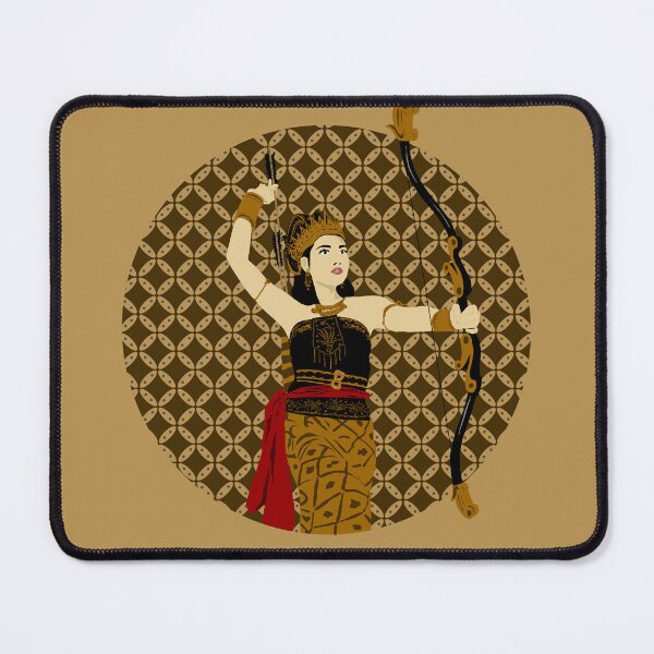 Item preview, Srikandi Warrior Princess - Batik Inspired Javanese Art designed and sold by Ngeblart.