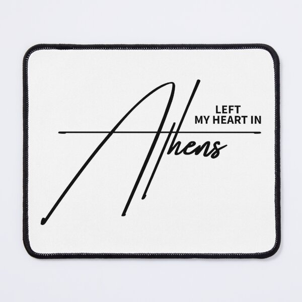 Item preview, Left My Heart In Athens - Aesthetic Grecian Travel Quote designed and sold by ReggieDior.