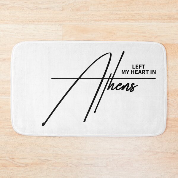 Item preview, Left My Heart In Athens - Aesthetic Grecian Travel Quote designed and sold by ReggieDior.