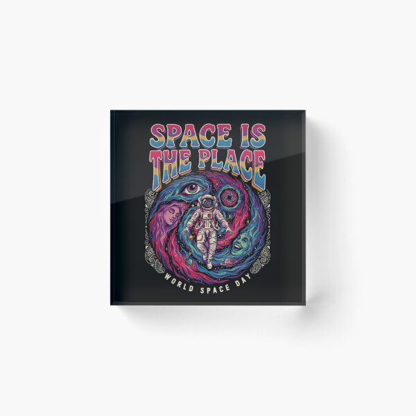 Item preview, Space Is The Place — Psychedelic Astronaut World Space Day T-Shirt V2 designed and sold by DarylWelsh2024.