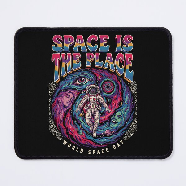 Item preview, Space Is The Place — Psychedelic Astronaut World Space Day T-Shirt V2 designed and sold by DarylWelsh2024.