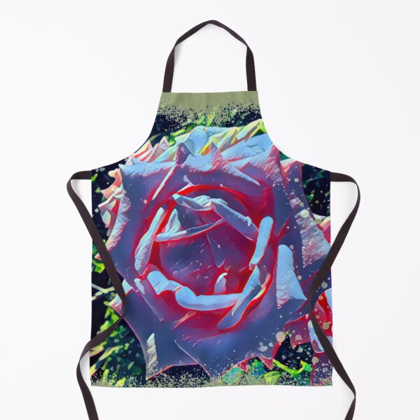 Item preview, Electric Neon Blue Rose Digital Painting Art designed and sold by BalkanBloom.