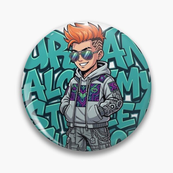 Item preview, Urban Alchemy Streetwear Graffiti Boy Graphic Tee Design designed and sold by PixeoCreatives.