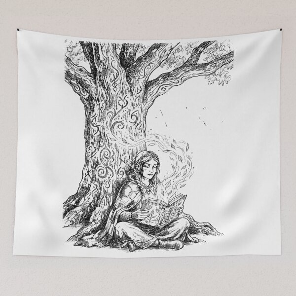Item preview, The Living Library - Green Witch designed and sold by bapupa.