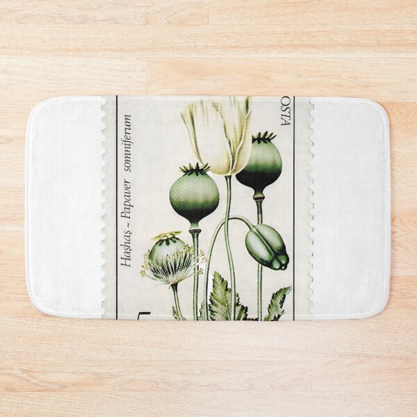 Item preview, Vintage Turkish Poppy Stamp 1979 - Papaver Somniferum Botanical Postage Stamp Art designed and sold by Schulz Lightprint Studio.