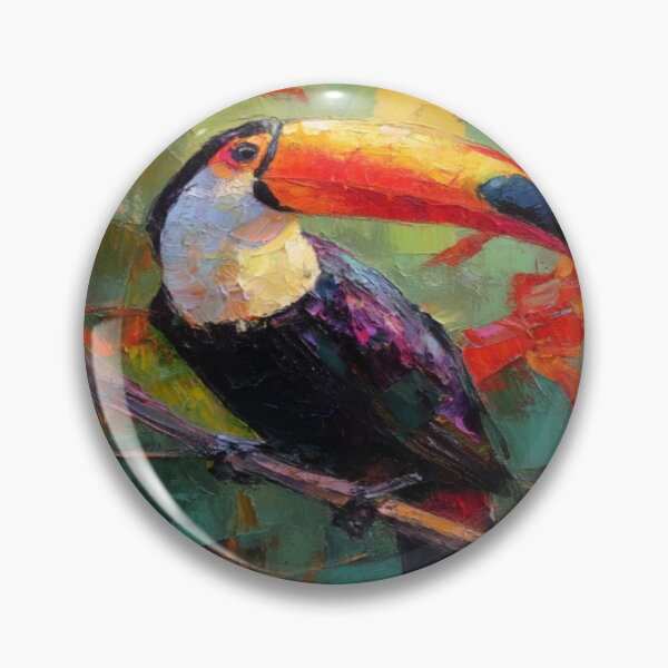 Item preview, Colorful Toucan Tropical Bird Art designed and sold by NivyasArtistry.