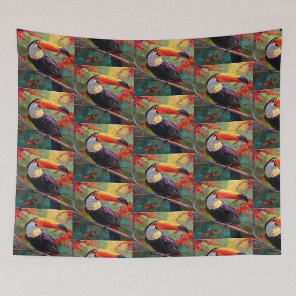 Item preview, Colorful Toucan Tropical Bird Art designed and sold by NivyasArtistry.