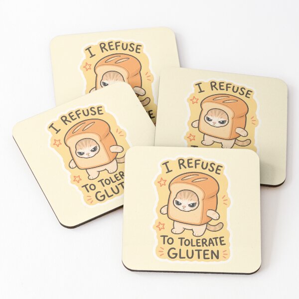 Item preview, I Refuse To Tolerate Gluten - Cat Meme Gluten Free designed and sold by thecatcouch.