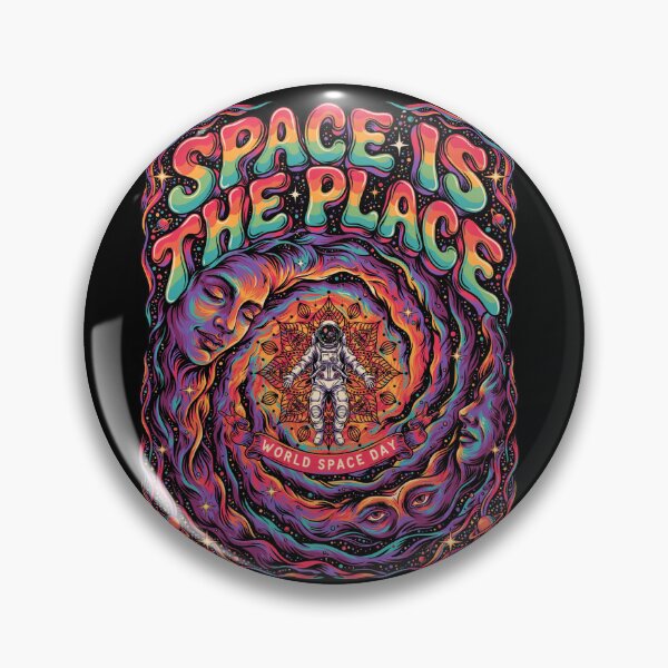 Item preview, Space Is The Place — Psychedelic Astronaut World Space Day T-Shirt V3 designed and sold by DarylWelsh2024.