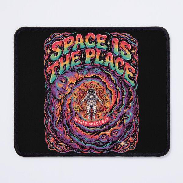 Item preview, Space Is The Place — Psychedelic Astronaut World Space Day T-Shirt V3 designed and sold by DarylWelsh2024.