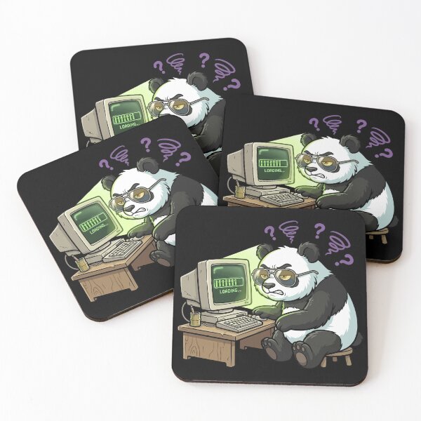 Item preview, Funny Gamer Panda Mode Loading - Tired Computer Office Pet designed and sold by AdriqnArt.