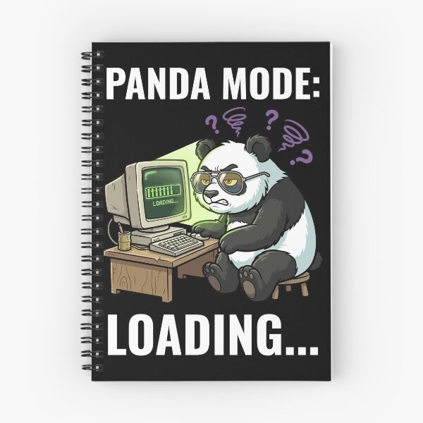 Item preview, Funny Gamer Panda Mode Loading - Tired Computer Office Pet designed and sold by AdriqnArt.