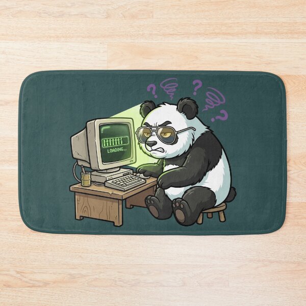 Item preview, Funny Gamer Panda Mode Loading - Tired Computer Office Pet designed and sold by AdriqnArt.