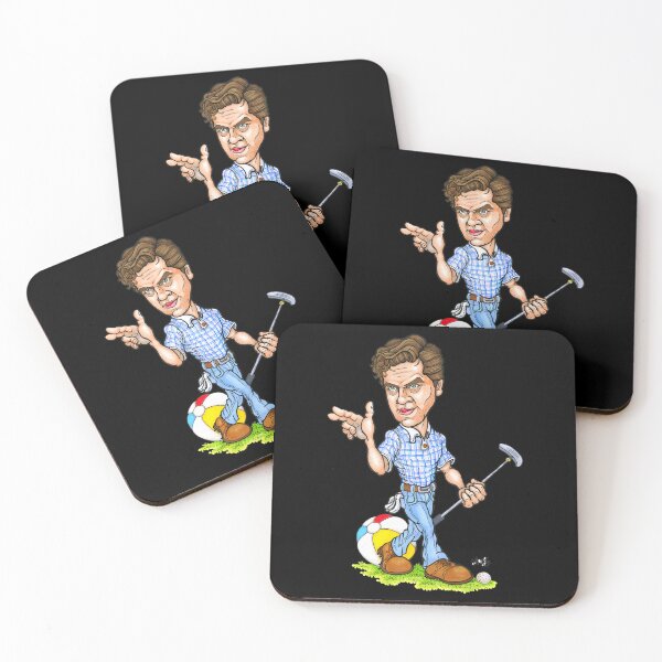 Item preview, Shooter McGavin Finger Guns Golf Caricature designed and sold by Adnan  Malik.