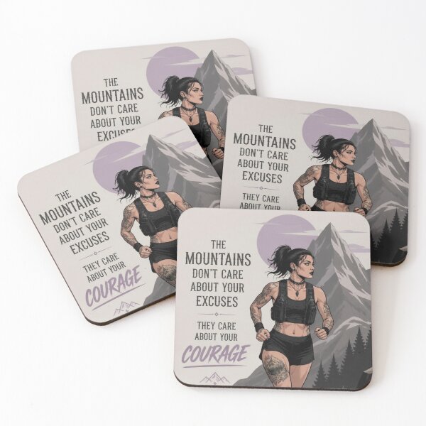 Item preview, The Mountains Don't Care About Your Excuses designed and sold by Toonlympics.