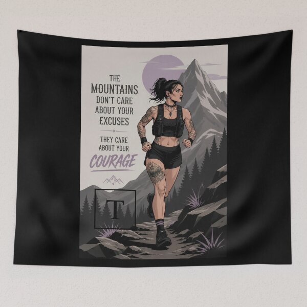 Item preview, The Mountains Don't Care About Your Excuses designed and sold by Toonlympics.