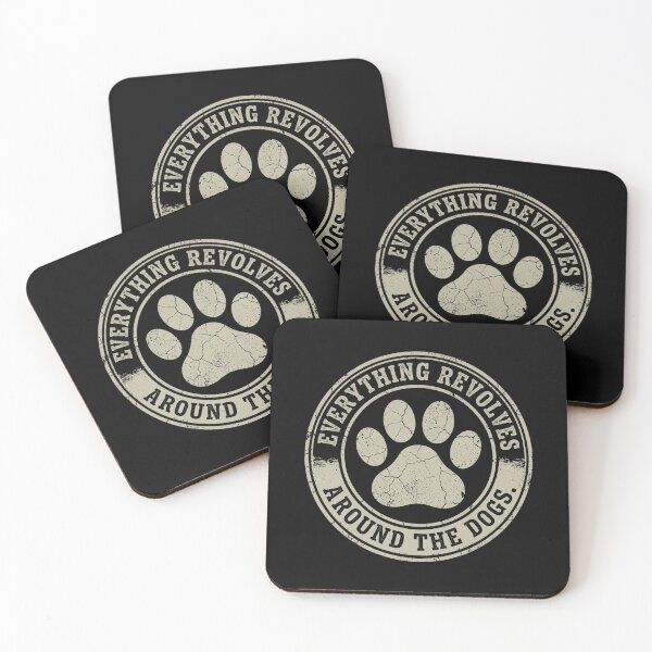 Item preview, Everything Revolves Around The Dogs Dog Paw Print Pet Lover designed and sold by SofenArt.