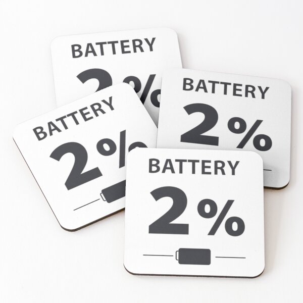 Item preview, Battery at 2% – Introvert Social Battery T-Shirt designed and sold by ModernMoodCo.