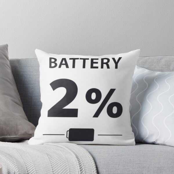 Item preview, Battery at 2% – Introvert Social Battery T-Shirt designed and sold by ModernMoodCo.