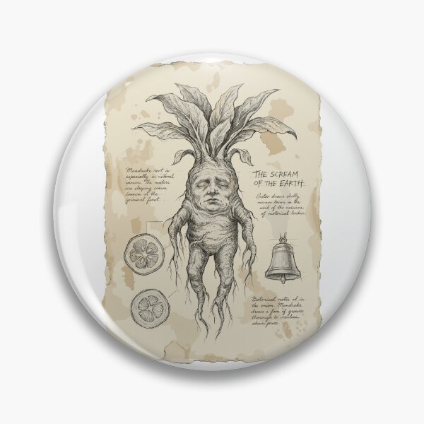 Item preview, Ancient Mandrake Root - Grimoire Page designed and sold by bapupa.