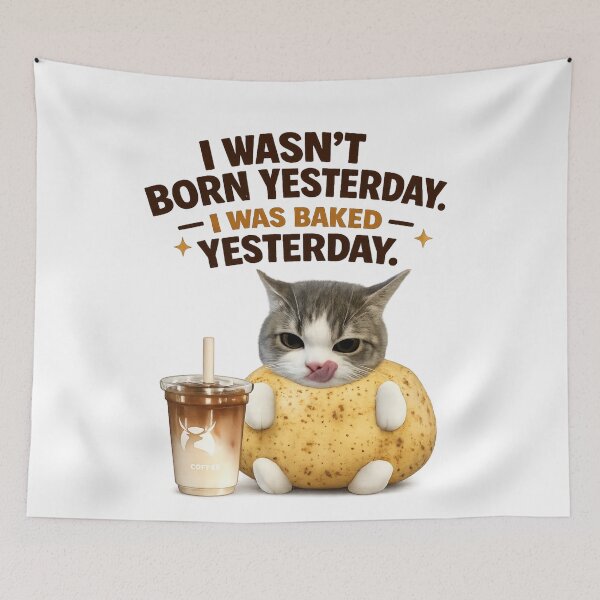 Item preview, Certified Baked Potato Cat designed and sold by jeehh.