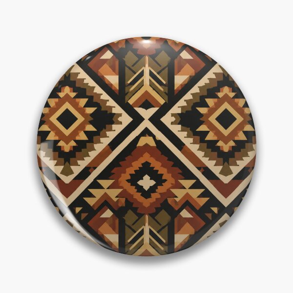 Item preview, Earth Tone Geometric Diamond Pattern designed and sold by Owcomm.
